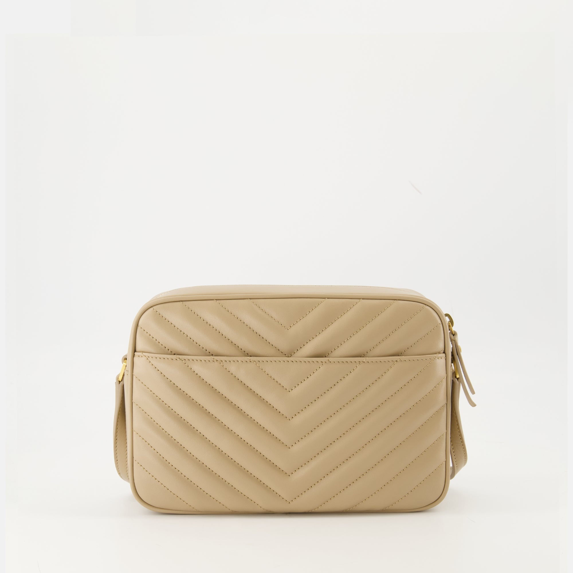 Imagen de la bolsa de foto Lou Beige de Saint Laurent para mujeres - Temporada Otoño-Invierno 2025 - Vista Trasera