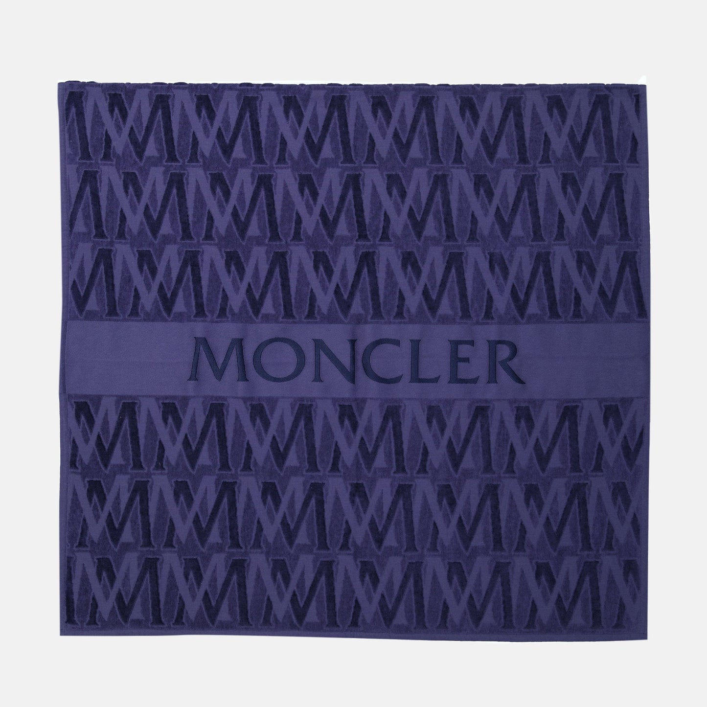 Moncler beach towel, blue towel, monogram towel, cotton towel, luxury accessories