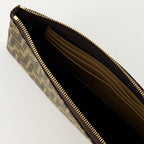 Pochette bag, FF print, adjustable strap, Fendi collection, stylish accessory