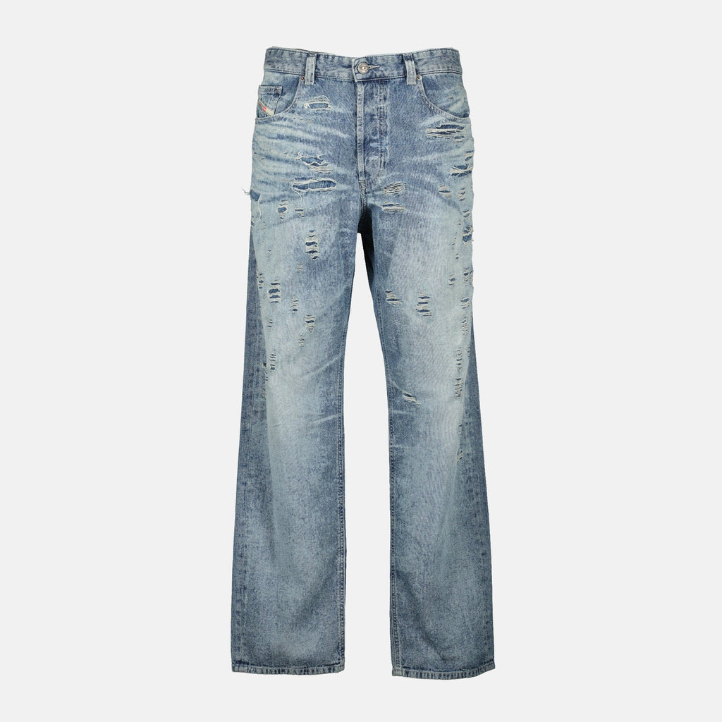 Diesel jeans, D-Macs 2024, denim trousers, men's jeans, light blue denim