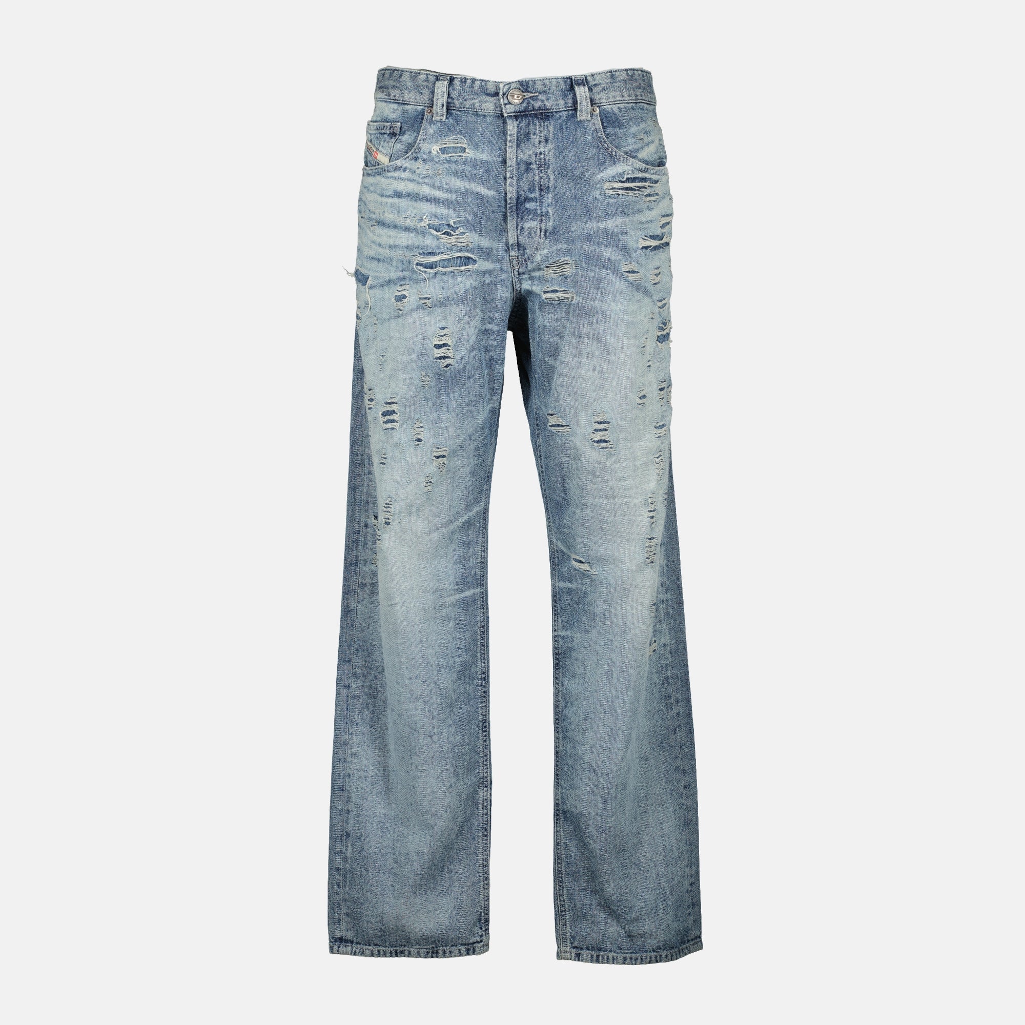 Diesel jeans, D-Macs 2024, denim trousers, men's jeans, light blue denim