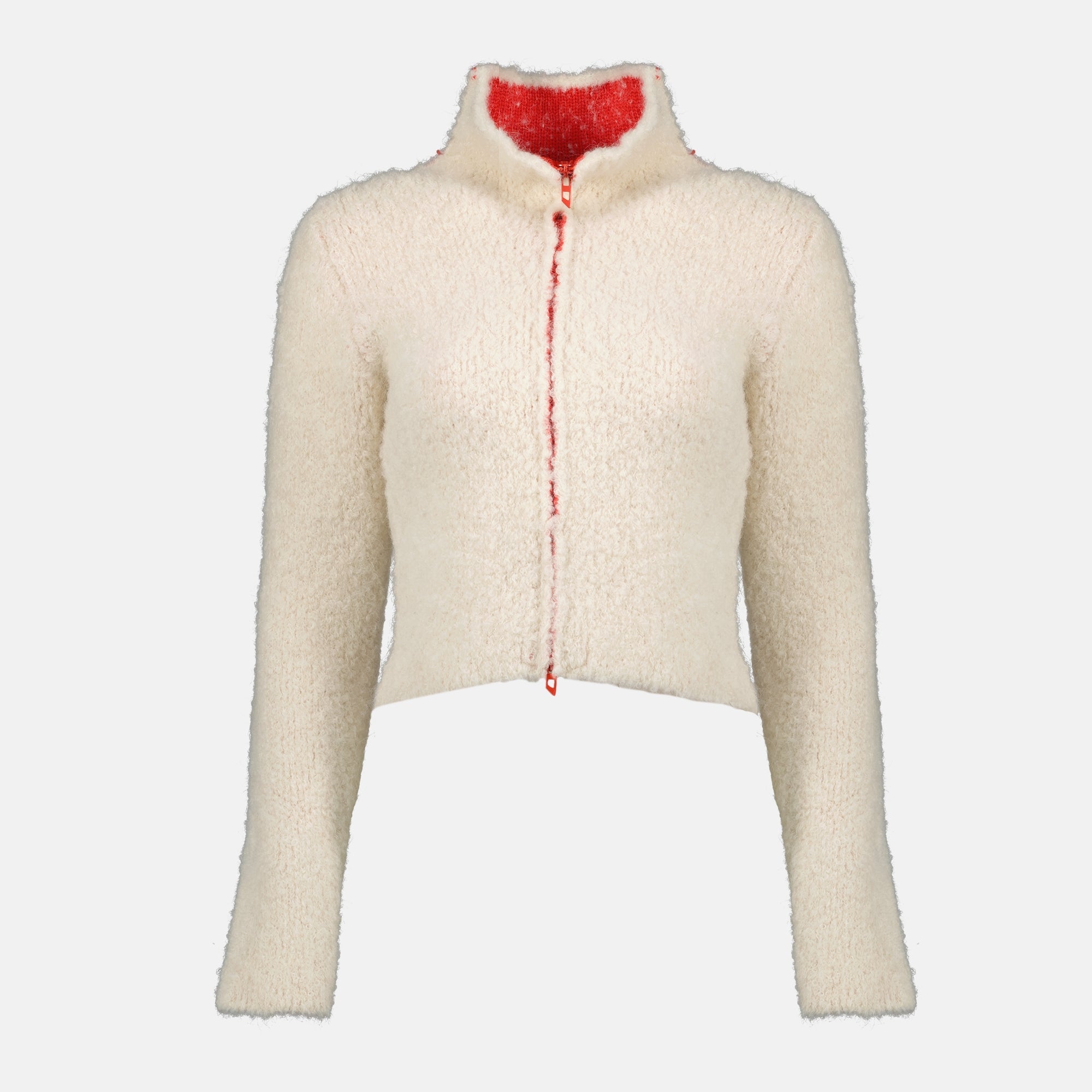 Diesel jacket, M-Eleonore zip jacket, wool alpaca blend, women's jacket, luxury outerwear