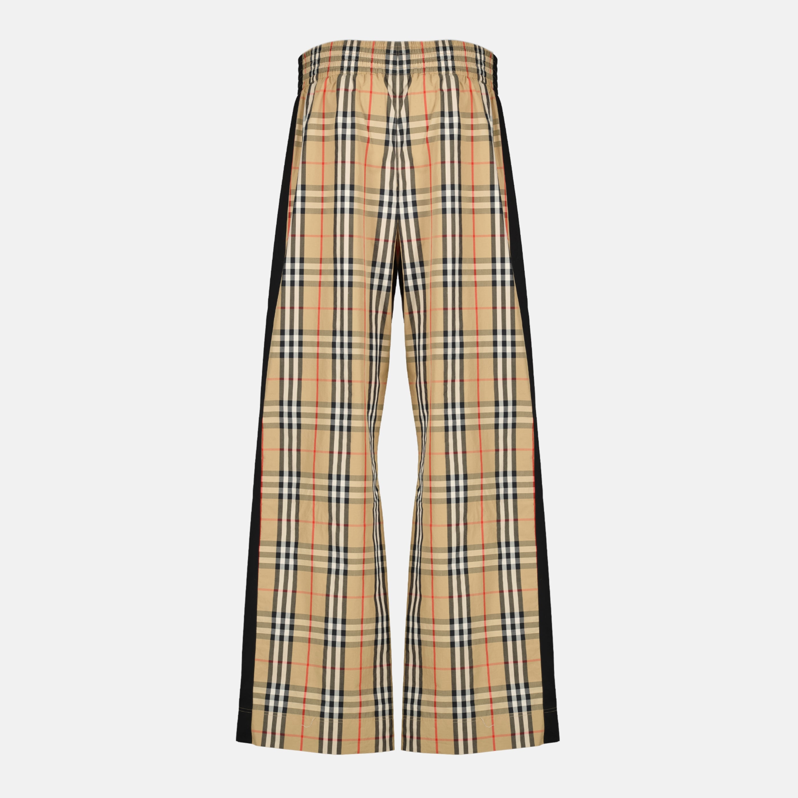 Check Cotton Trousers - Burberry - Women | WE IN STYLE