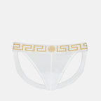 Bild des Jockstraps Medusa Greca von Versace für Herren - Saison Herbst-Winter 2024 - Vorderansicht