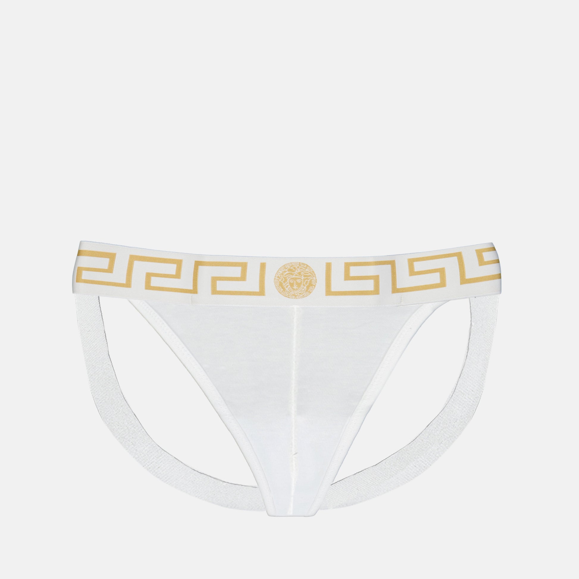 jockstrap, Versace, Medusa Greca, men's undergarments, stylish underwear