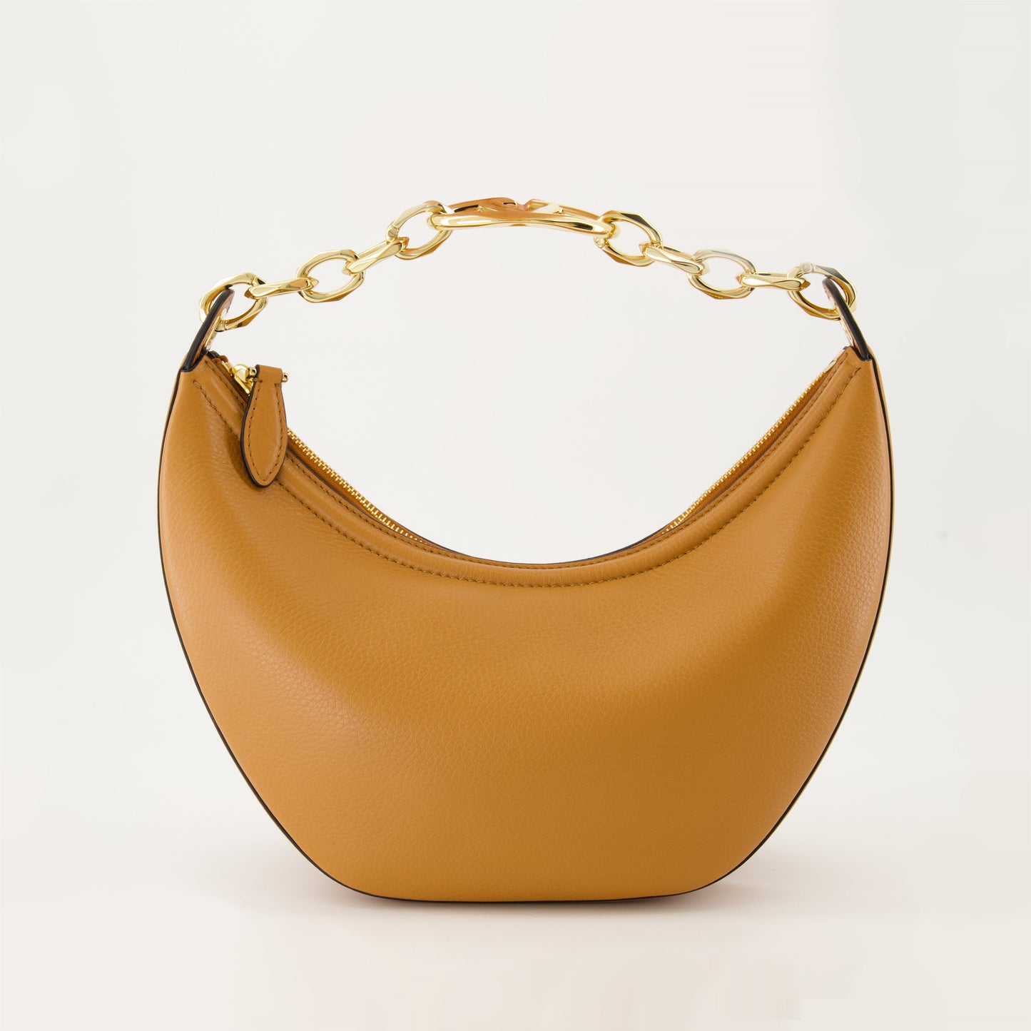 VLogo Moon, Valentino Garavani bag, brown leather hobo, luxury handbag, fashion accessory