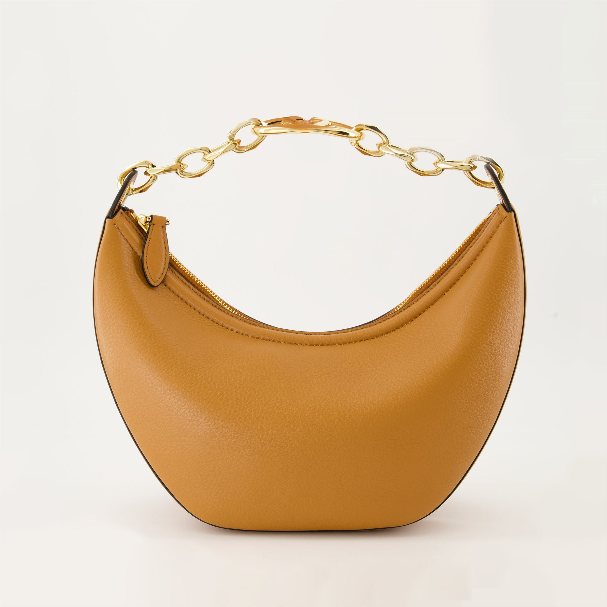 VLogo Moon, Valentino Garavani bag, brown leather hobo, luxury handbag, fashion accessory