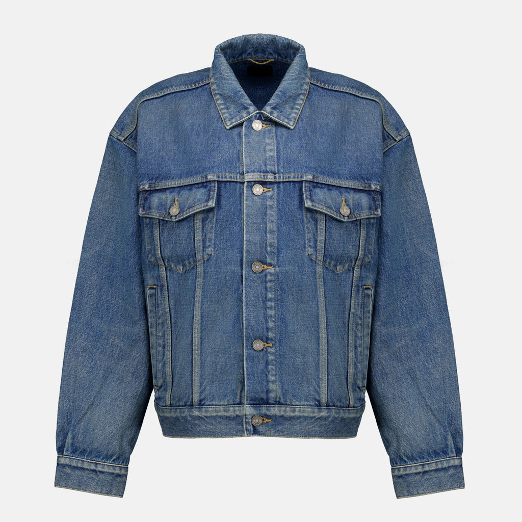 Pull noir en laine à demi-zip