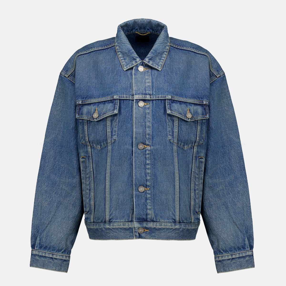 Pull noir en laine à demi-zip
