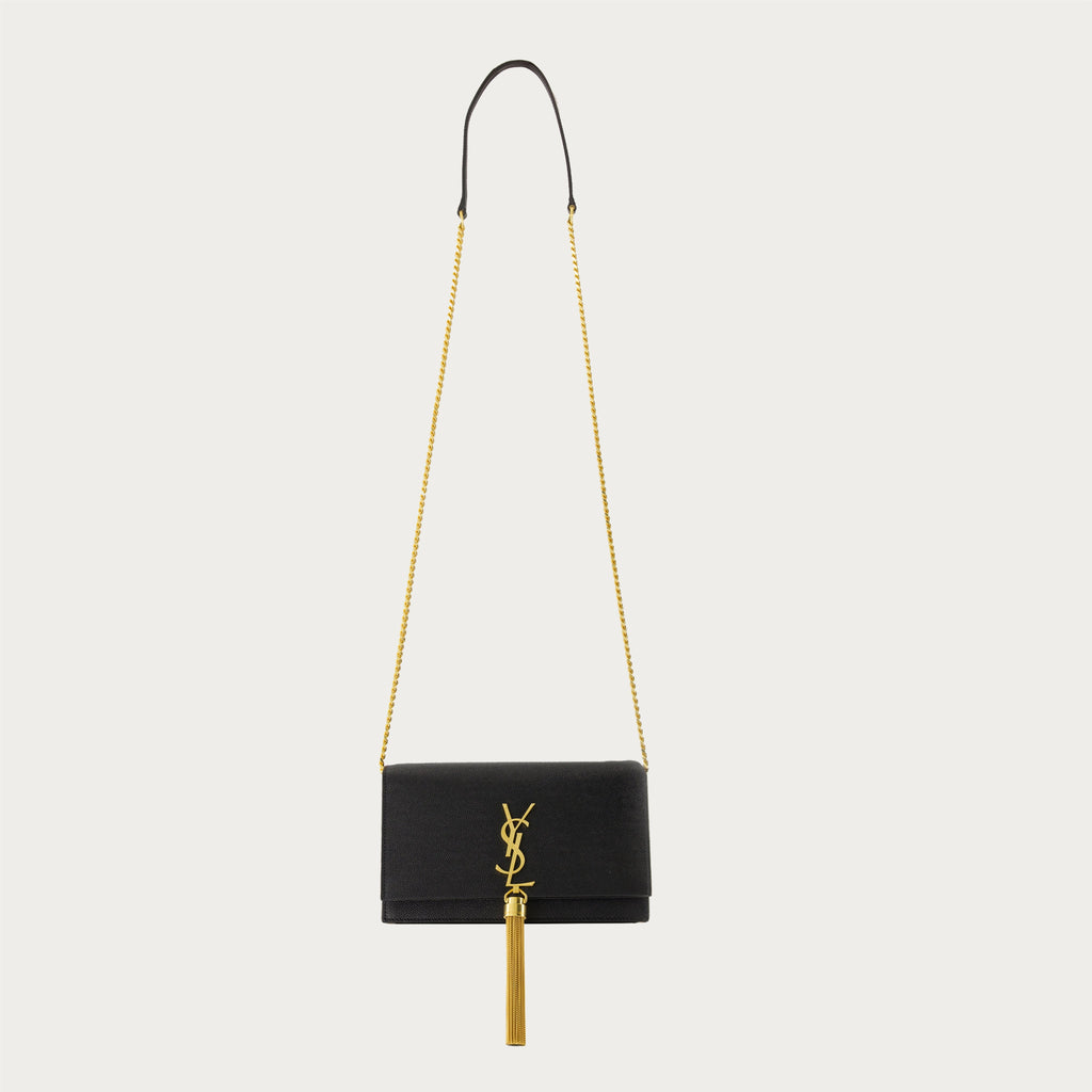 Kate Chain Bag, Black Leather Bag, Women's Accessories, Designer Handbag, Saint Laurent Style