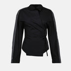 Image de la chemise noire C-Delphi-Den de Diesel pour femmes - Saison printemps-été 2025 - Vue de devant