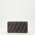 Image of Chain Denim Baguette Wallet by Fendi for Women - Season Autumn-Winter 2025 - Back View