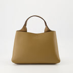 Tod's bag, Marron Sac Micro, grained calf leather, adjustable shoulder strap, luxury accessories