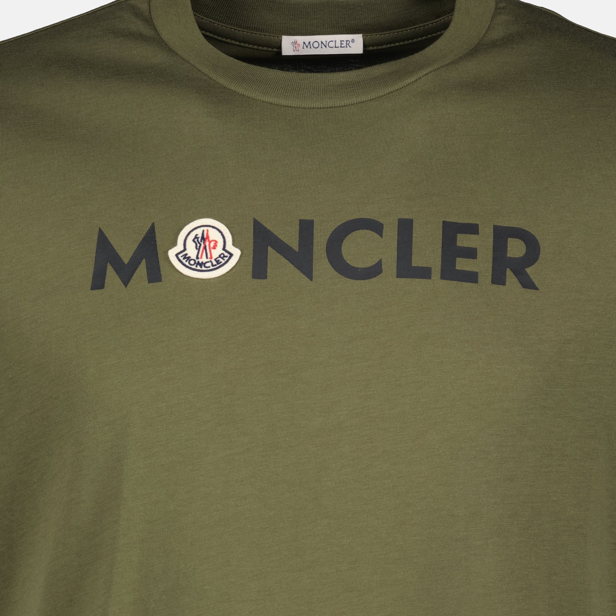 Kaki Printed Logo T-Shirt