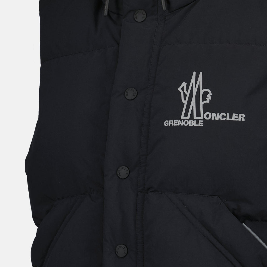Image of Sleek Sleeveless Puffer Vest by Moncler Grenoble for Men - Season Autumn-Winter 2024 - Detail View 5