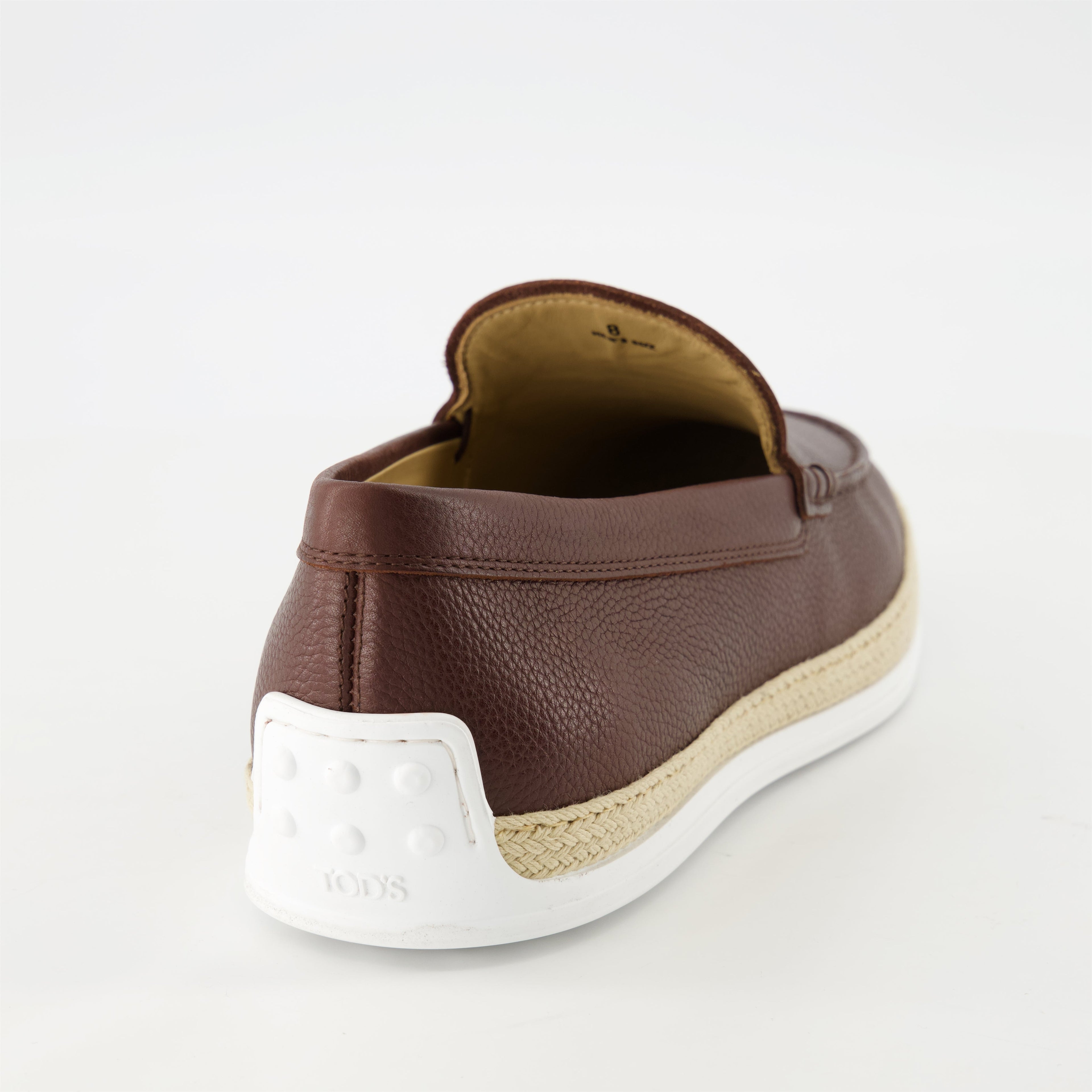 leather moccasins, Tod's shoes, brown moccasins, stylish footwear, artisanal leather shoes