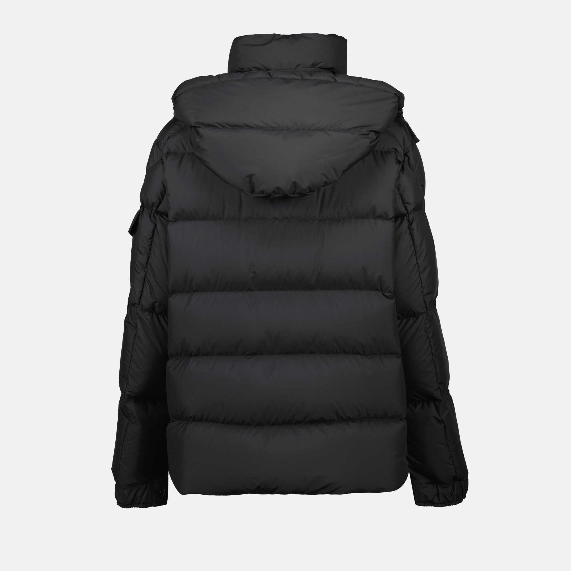 Moncler puffer jacket, Maya 70 jacket, black puffer jacket, sustainable fashion, women's outerwear