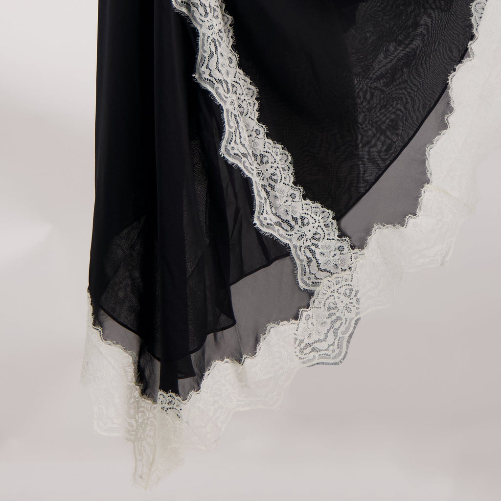 Image of Robe T-shirt Verve Black and White by Christopher Esber for Women - Season Spring-Summer 2026 - Detail View 2