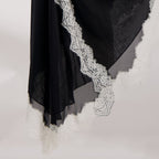 Imagen de la Robe T-shirt Verve Negra y Blanca de Christopher Esber para Mujeres - Temporada Primavera-Verano 2026 - Vista Detalle 2