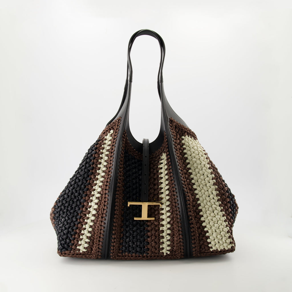 Timeless Cabas, Tod's bag, raffia handbag, luxury accessories, designer tote