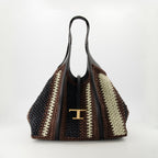 Timeless Cabas, Tod's bag, raffia handbag, luxury accessories, designer tote