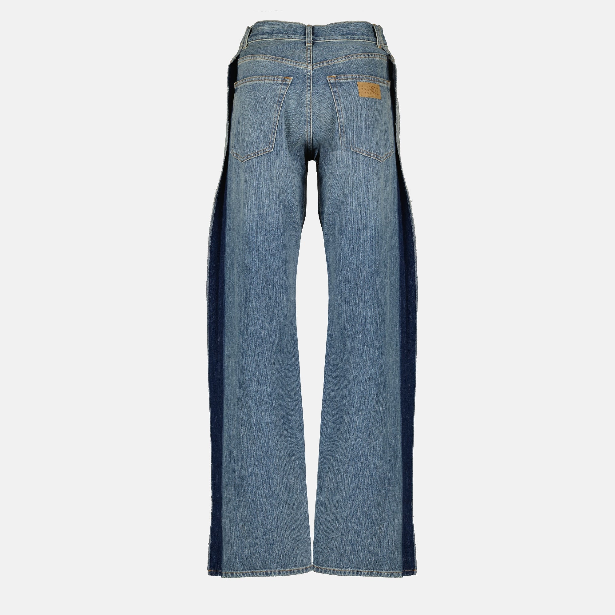 denim jeans, MM6 clothing, blue jeans, classic fit, women's fashion