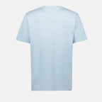 Dior, Hylton Nel, blue T-shirt, embroidered logo, cotton jersey