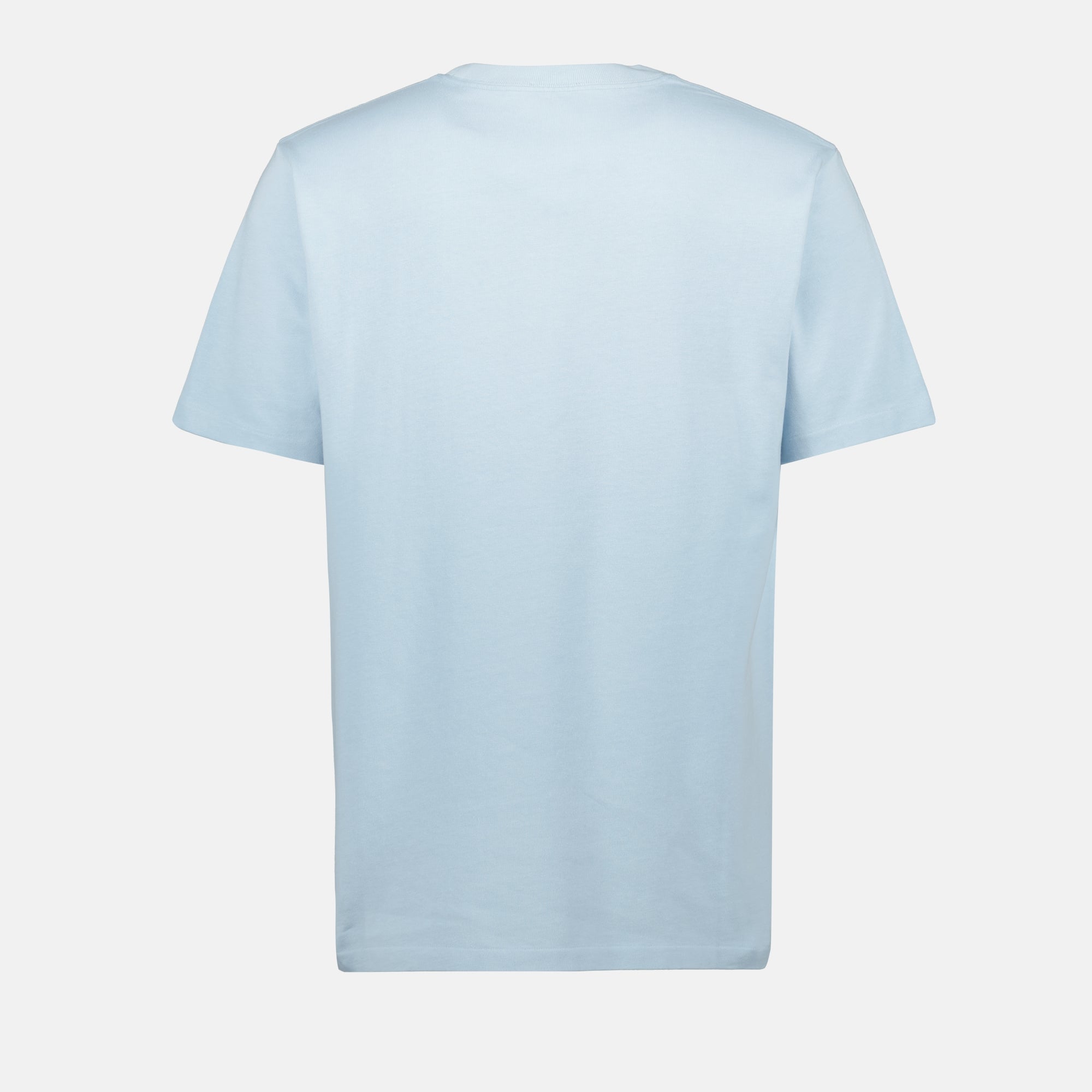 Dior, Hylton Nel, blue T-shirt, embroidered logo, cotton jersey