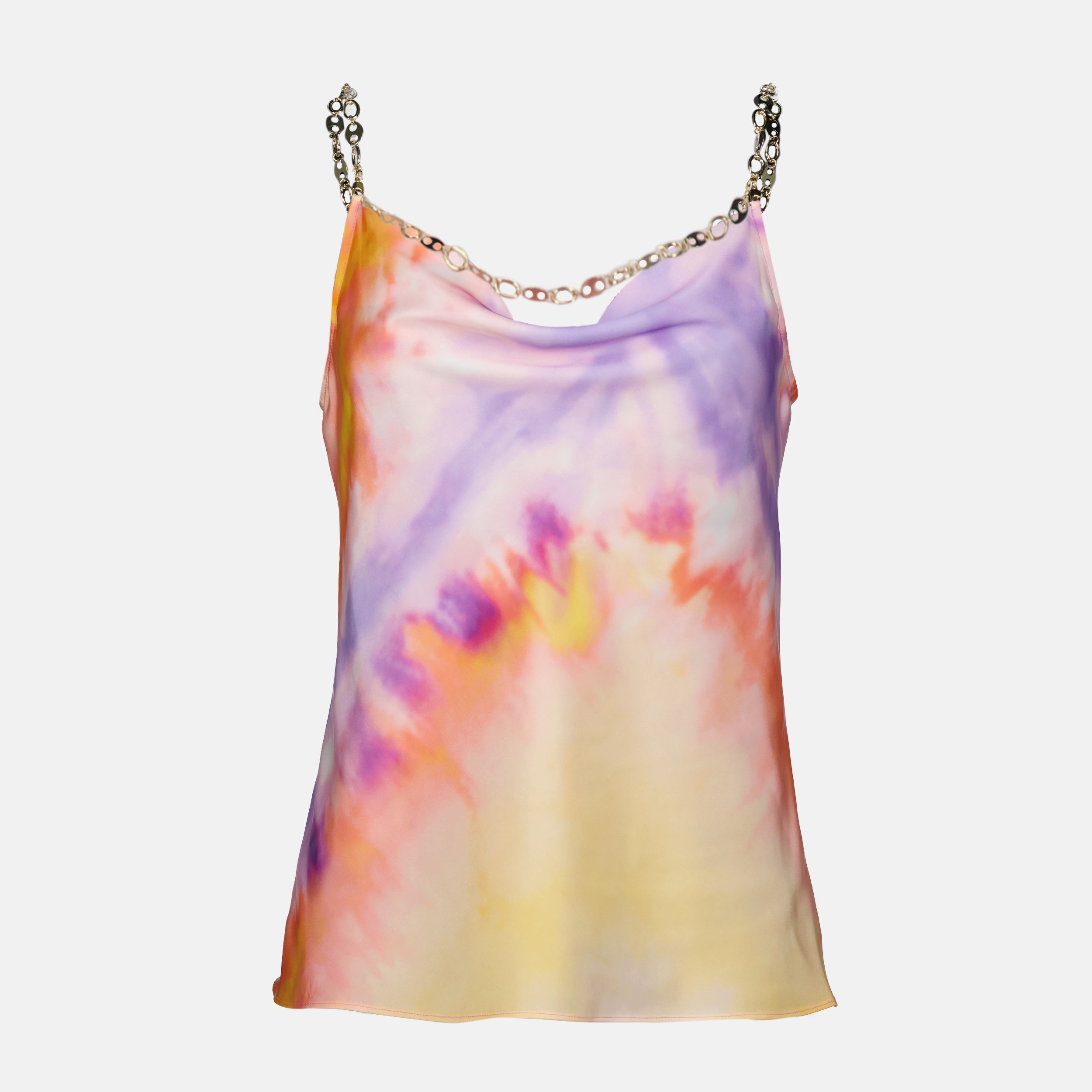 Satin Tie and Dye Top
