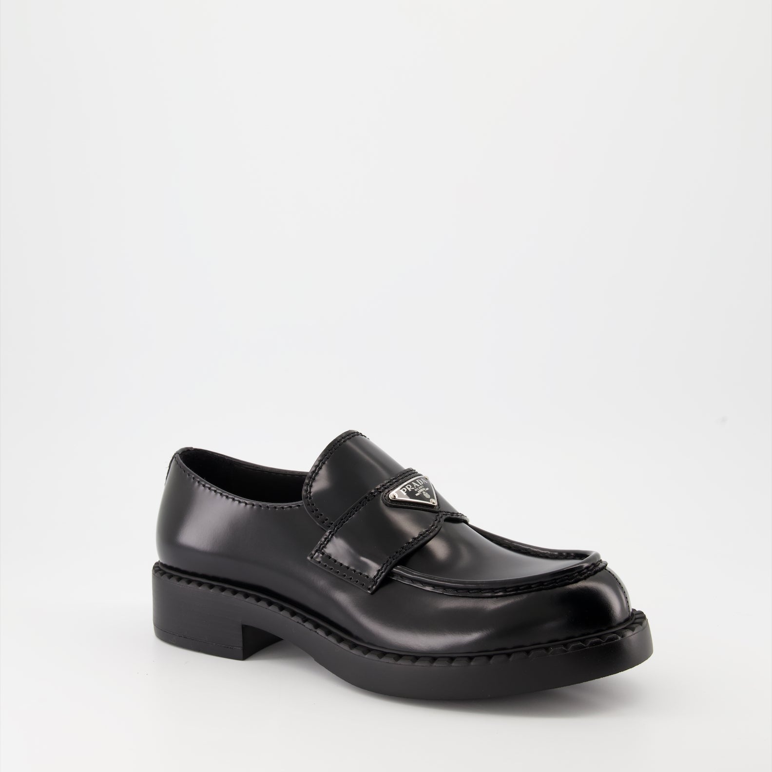 Prada - Brushed Leather Loafers Prada - Brushed Leather Loafers