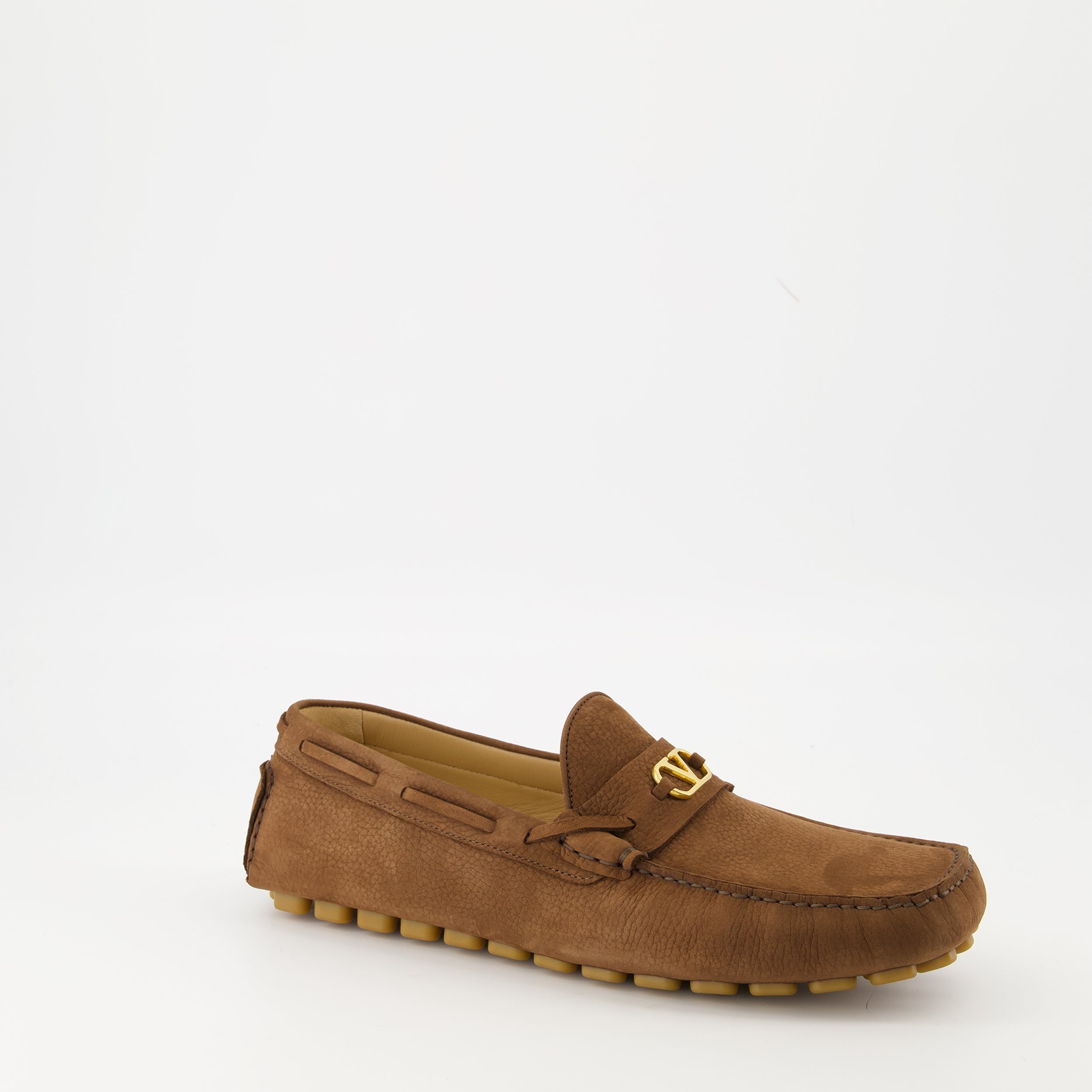 Driver Fastaway Moccasins, Valentino Garavani, men's footwear, leather moccasins, luxury shoes