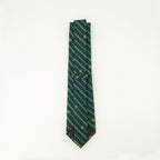 Green Tie, Silk Tie, Monogram Tie, Formal Accessories, Drôle De Monsieur