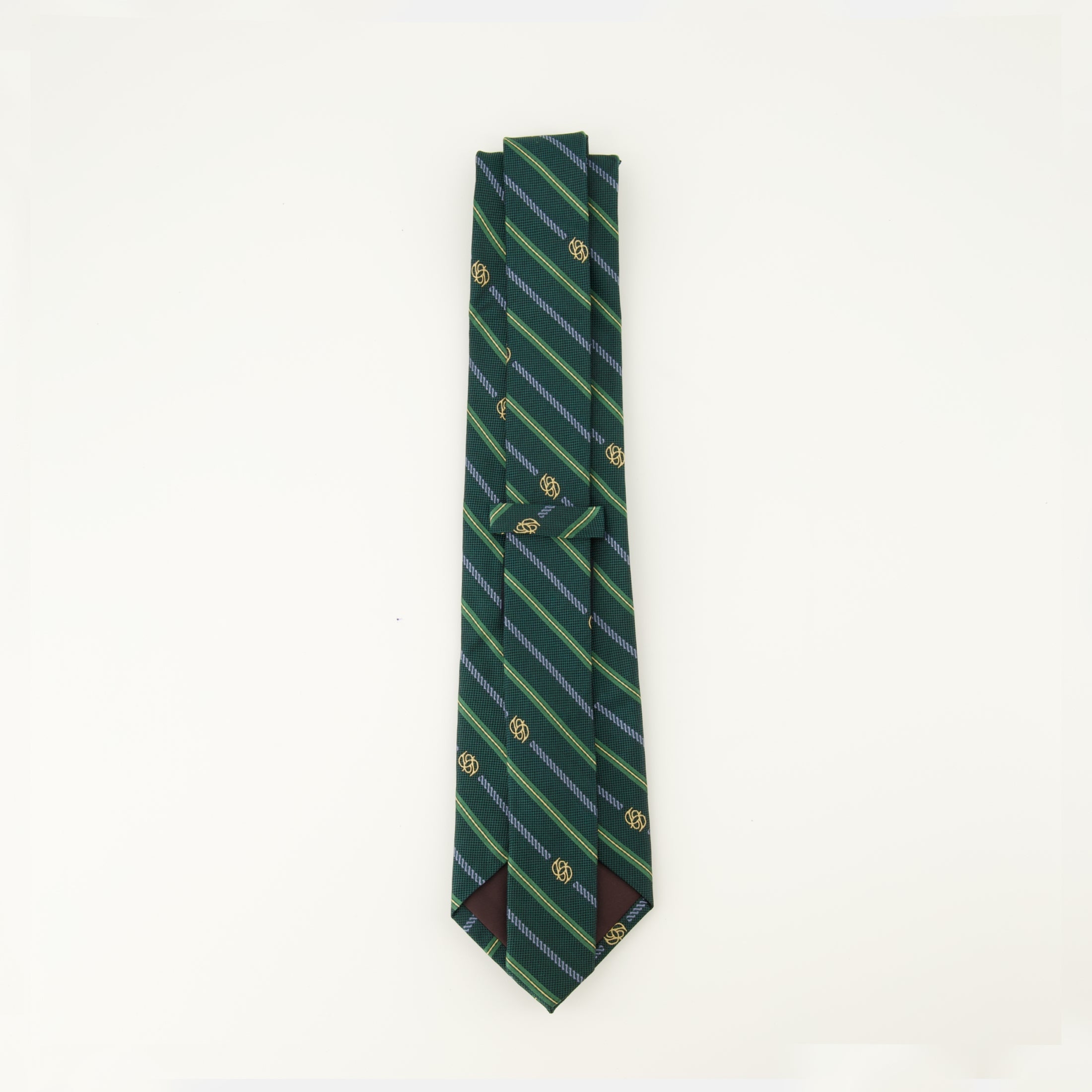 Green Tie, Silk Tie, Monogram Tie, Formal Accessories, Drôle De Monsieur