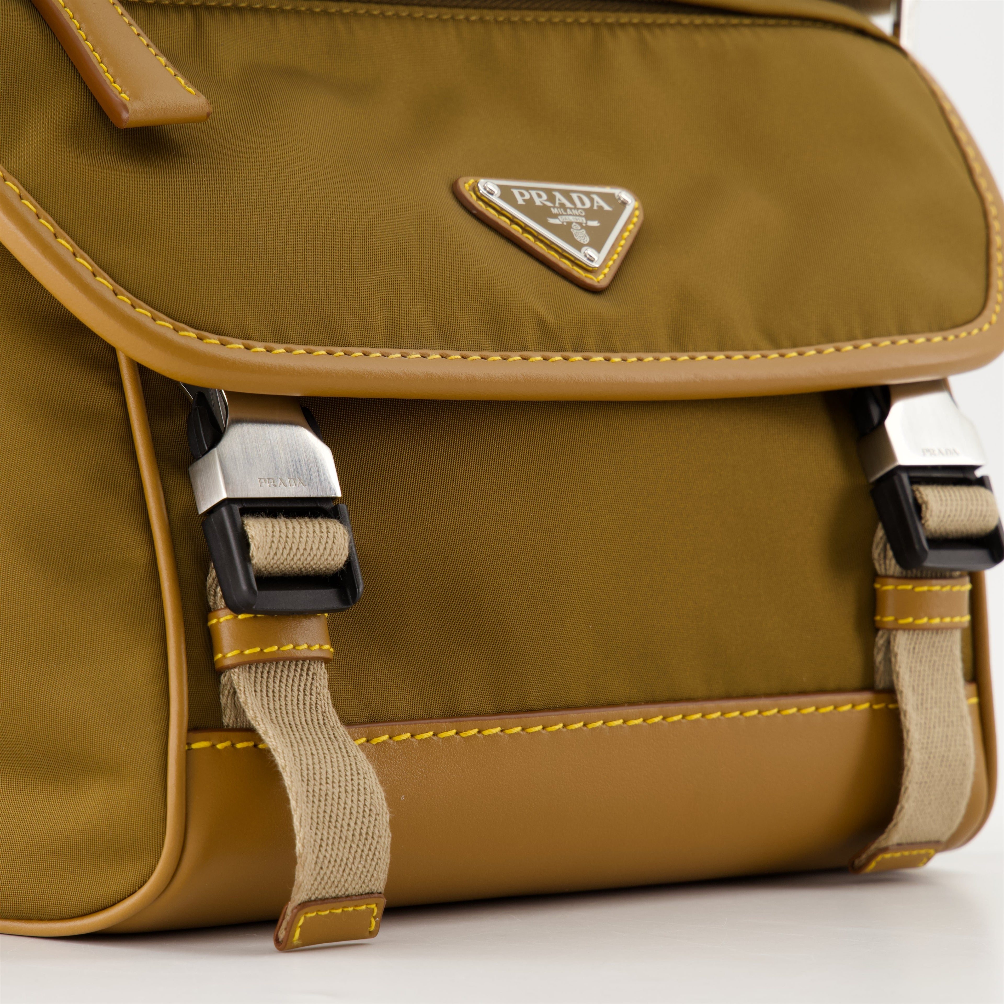 Prada crossbody bag, luxury bags, Re-Nylon bag, sustainable fashion, high-end accessories