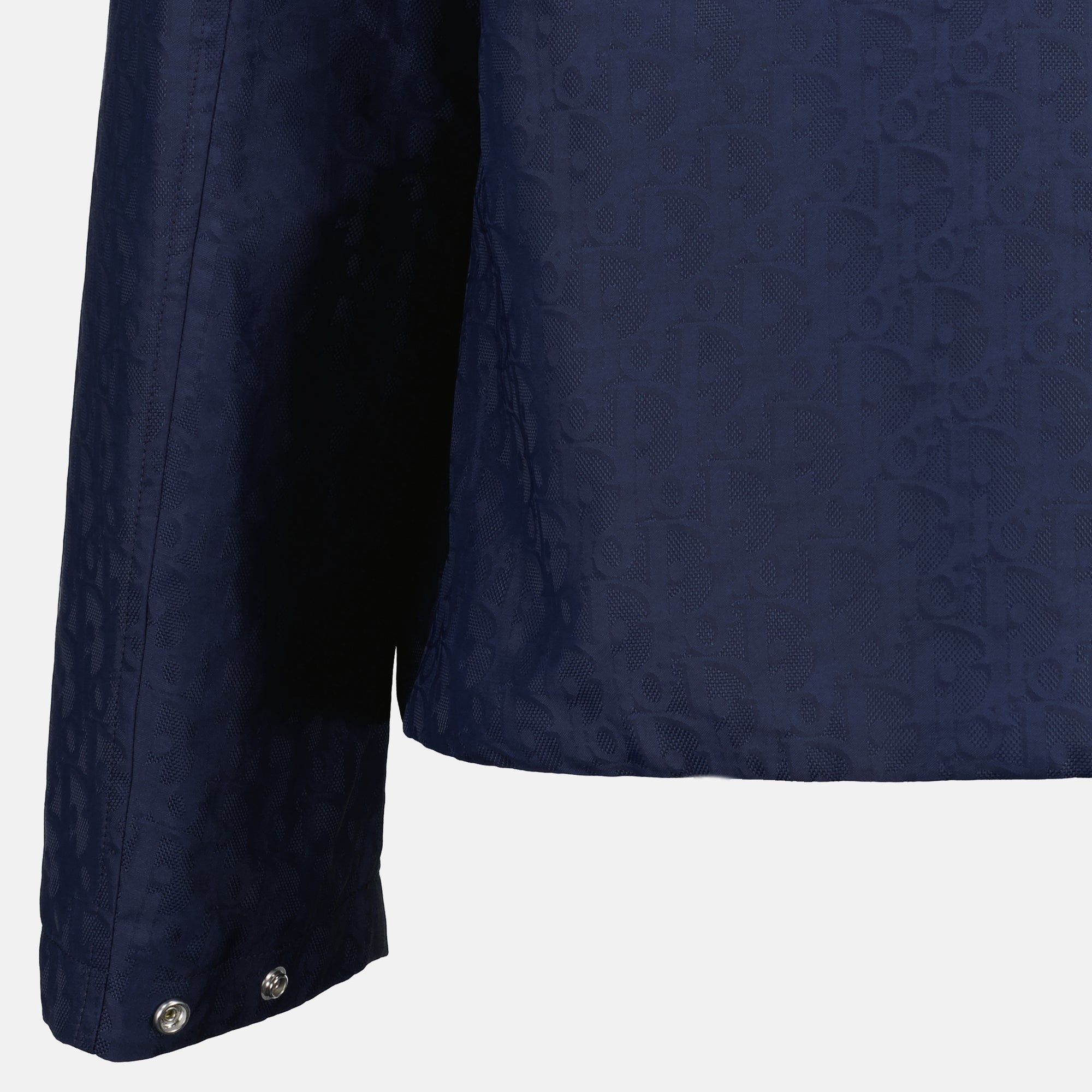 Image de la veste Dior Oblique navy pour homme - Saison Automne-Hiver 2025 - Détail vue 5