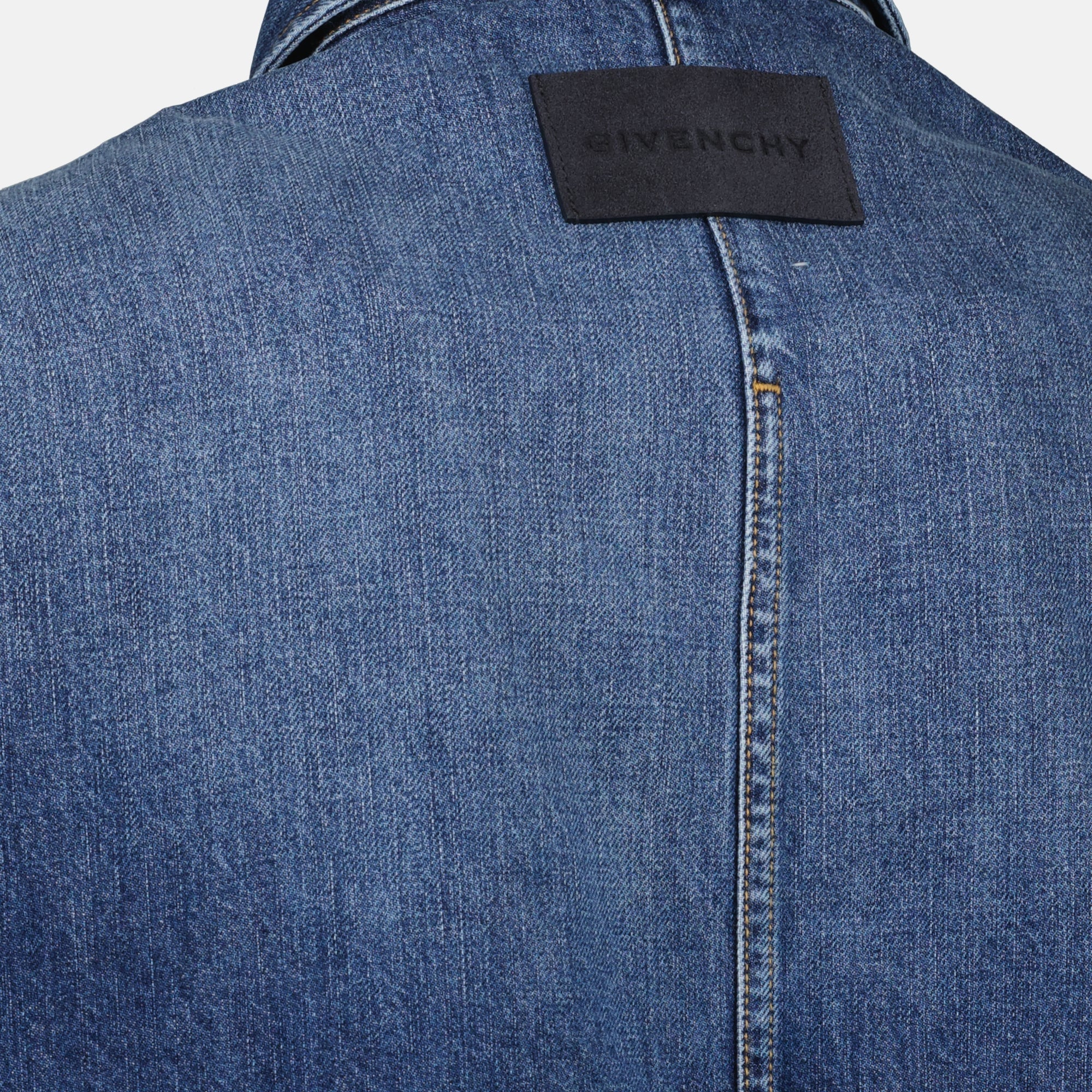 denim shirt, Givenchy, blue denim, classic shirt, fashion shirt