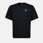 Image du T-shirt Cavalier Noir de Burberry pour hommes - Saison Printemps-Été 2025 - Vue de face