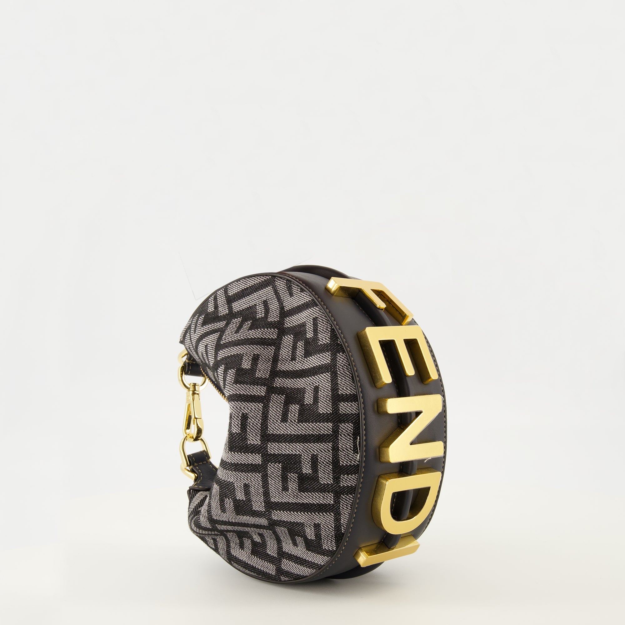 Fendi, Denim Mini Sac, Fashion Accessories, Designer Handbag, Stylish Purse