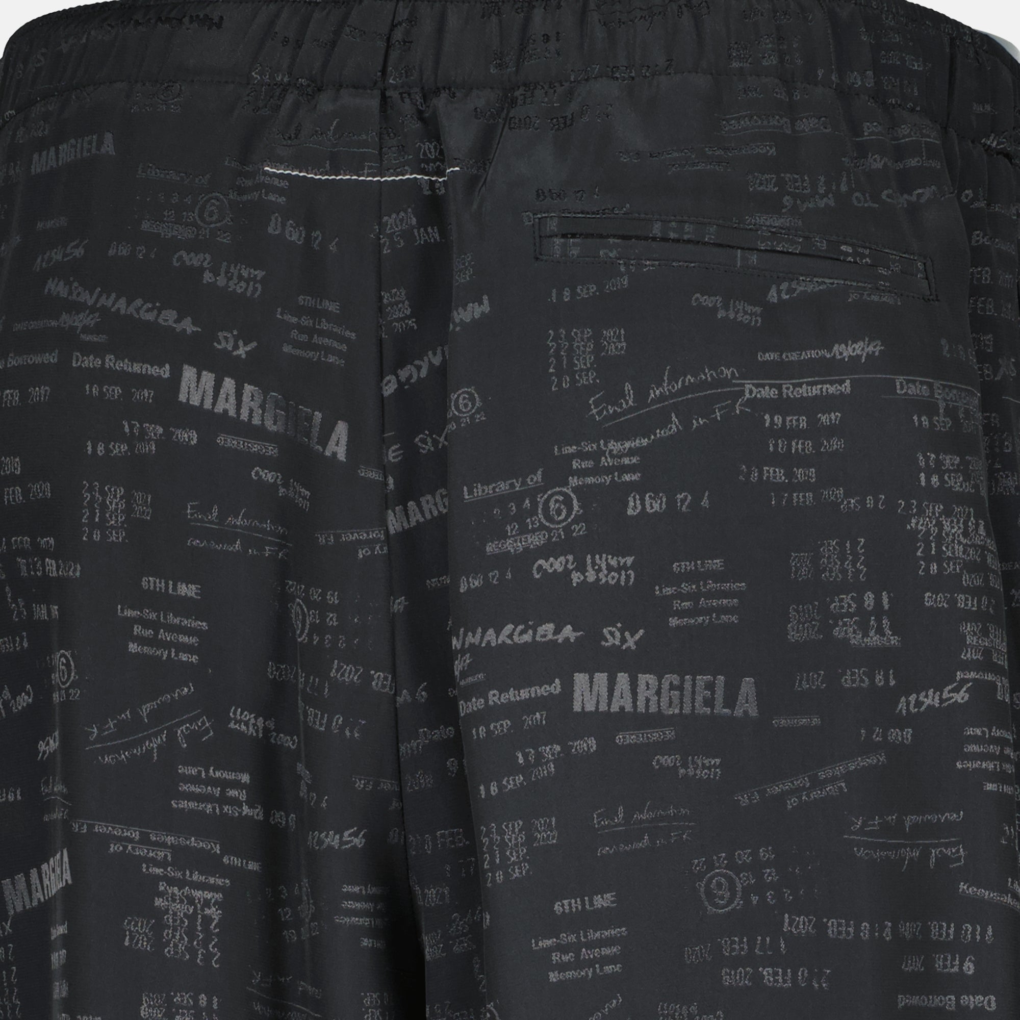 Mm6의 여성용 넉넉한 프린트 바지 이미지 - 시즌 봄-여름 2026 - 상세보기 1