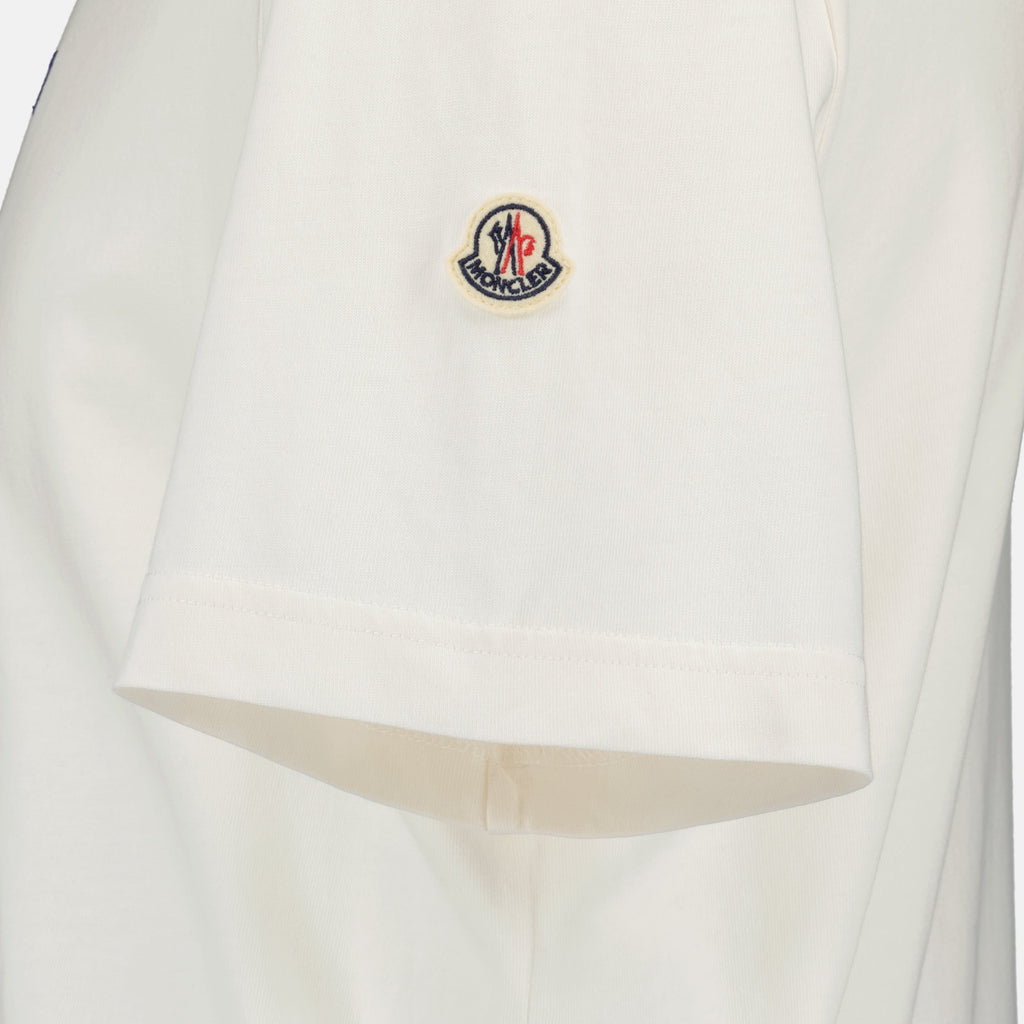 Hvit Brodert Kattet-T-skjorte