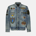 Timeless Blue Denim Jacket with Patches