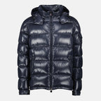 Image of Maya Blue Down Jacket by Moncler for Men - Season Autumn-Winter 2025 - Front View