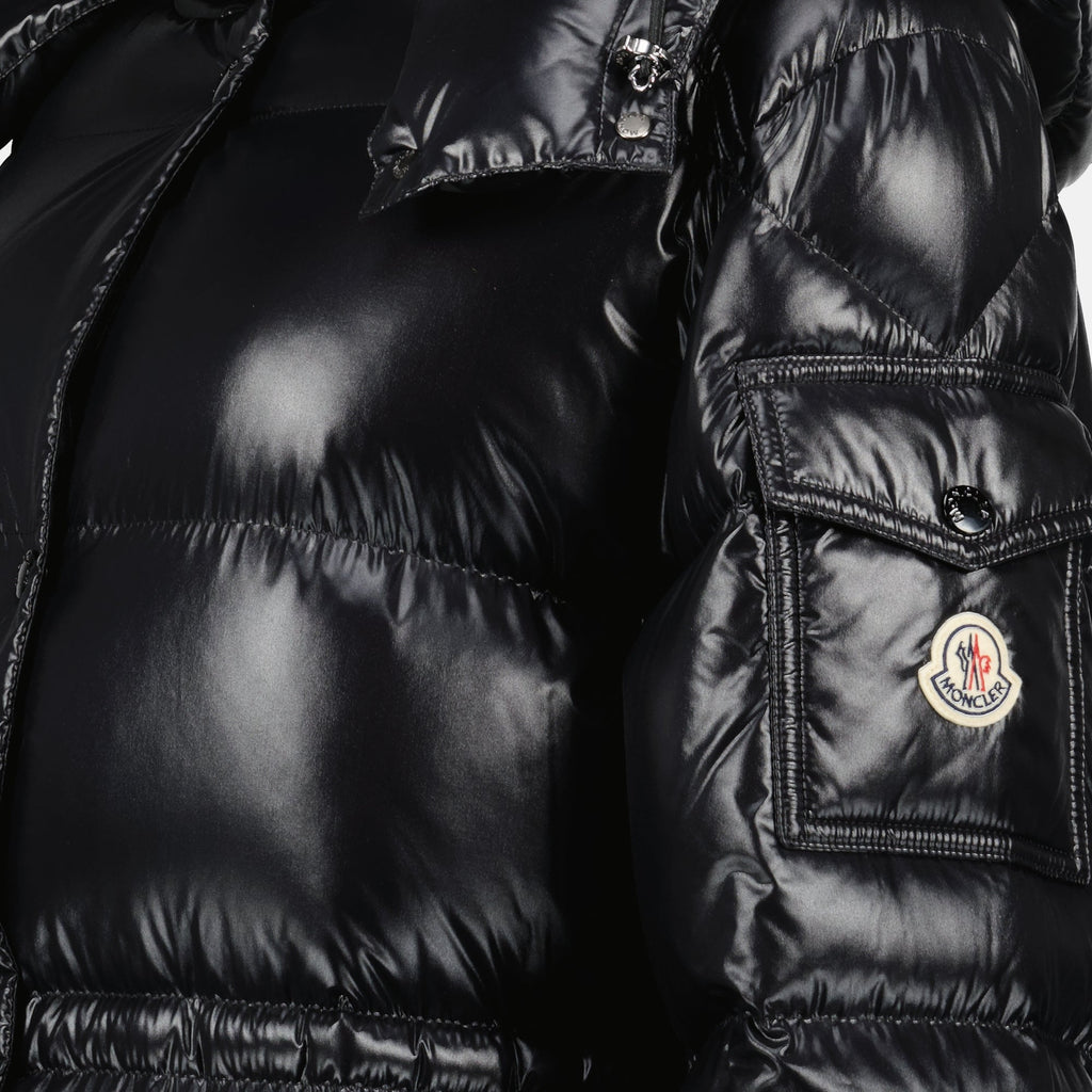 Moncler jacket, down jacket, Winter outerwear, Cavettaz black, luxury fashion