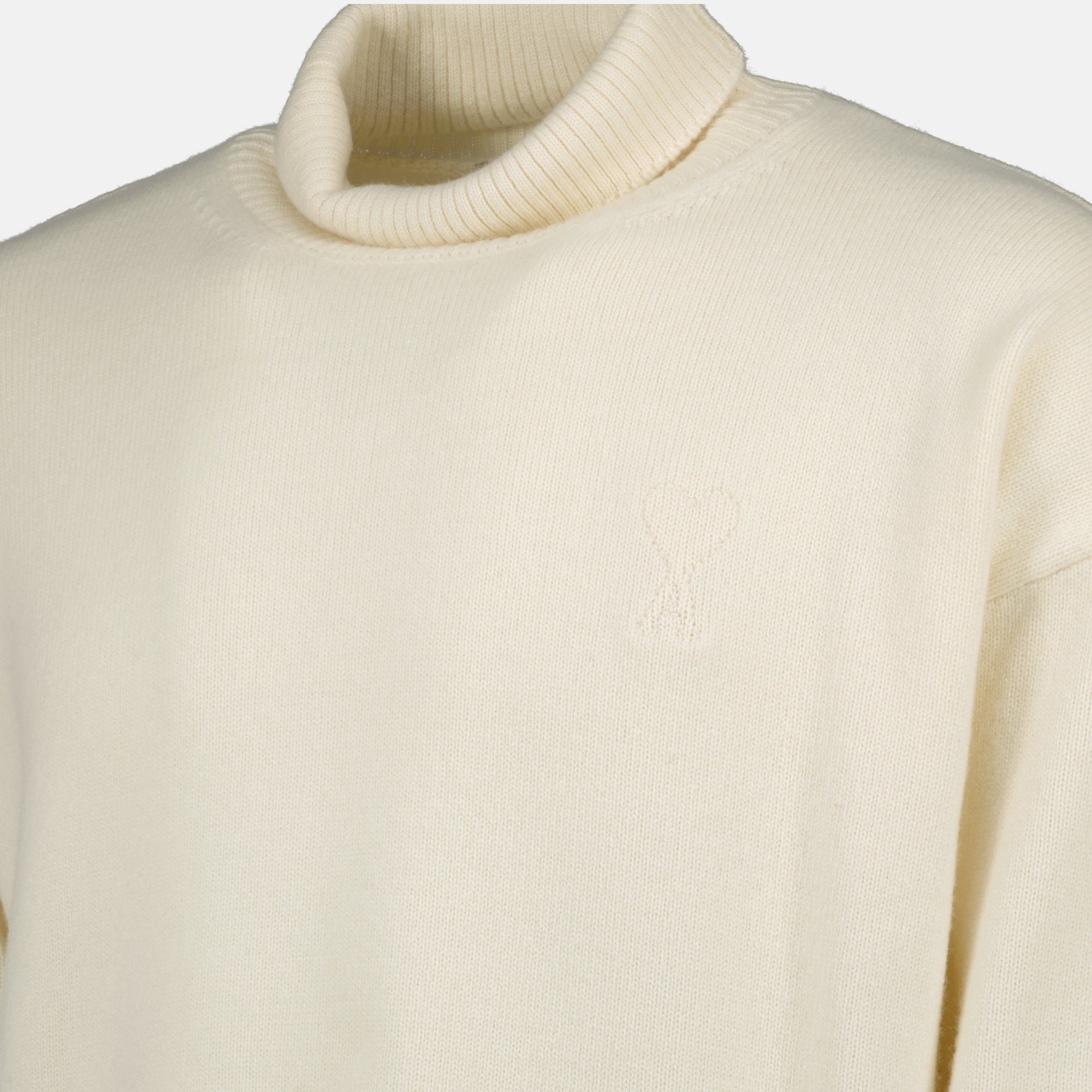 Ami de coeur sweater, roll neck sweater, AMI Paris, cashmere wool blend, fashion sweater