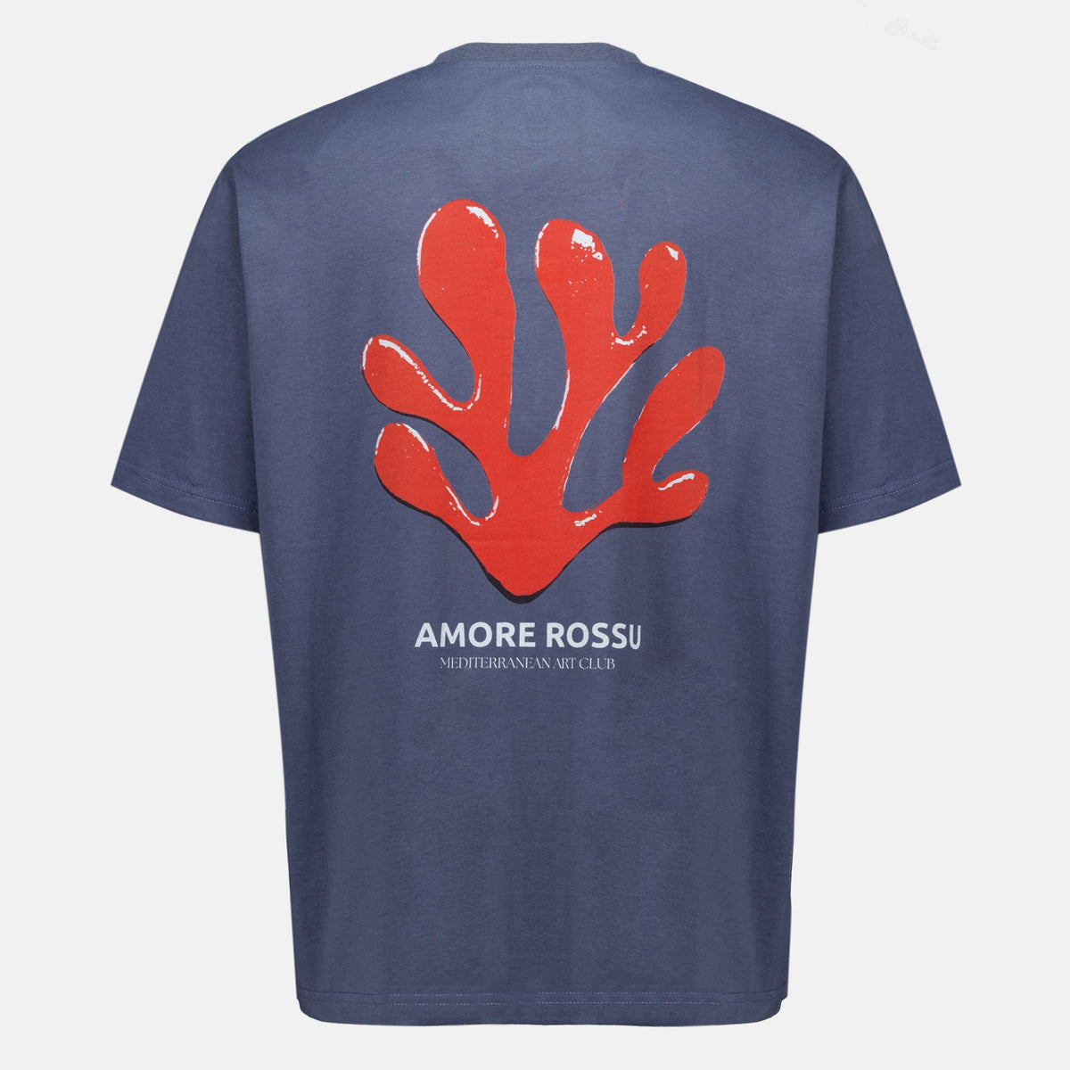 Camiseta negra de algodón Amore Rossu