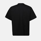 Image of Black T-shirt by Sacai for Men - Season Spring-Summer 2025 - Detail View 2
