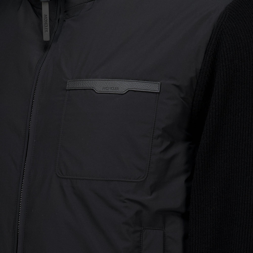 Strickjacke aus Wolle und Kaschmir mit Reißverschluss