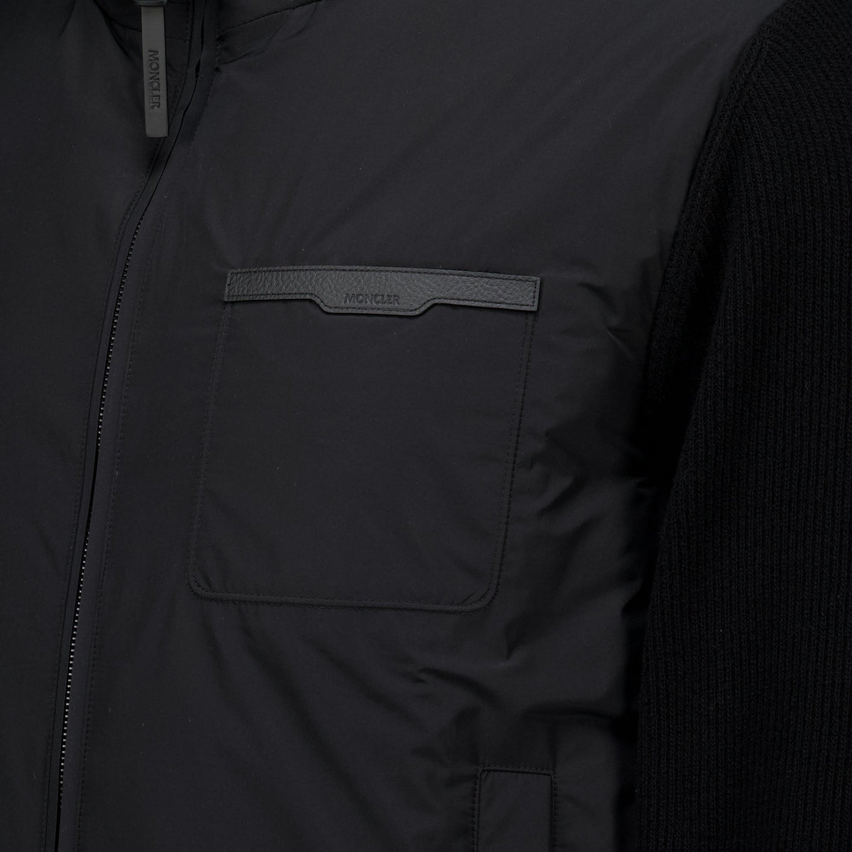 Strickjacke aus Wolle und Kaschmir mit Reißverschluss