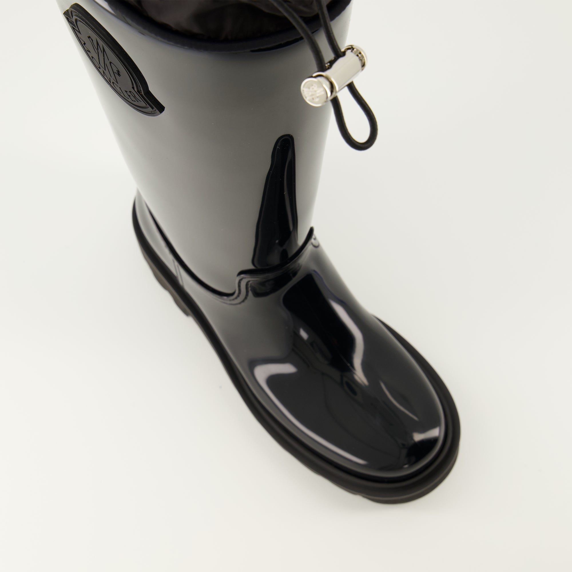 Kickstream Black Rain Boots - Moncler | WE IN STYLE