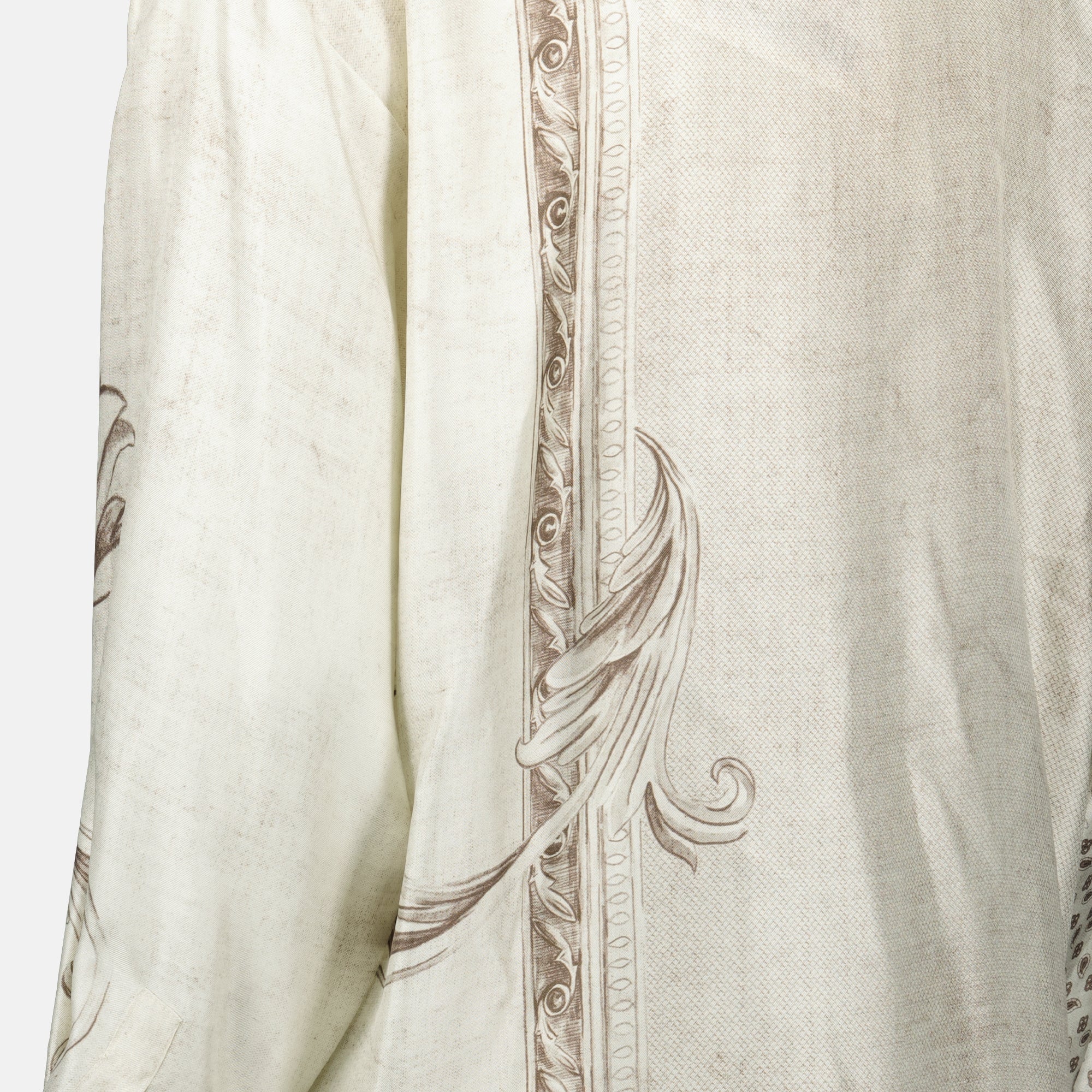 女性のためのマックスマーラ製ベージュプリントロングシャツの画像 - シーズン春夏2026 - ディテールビュー2